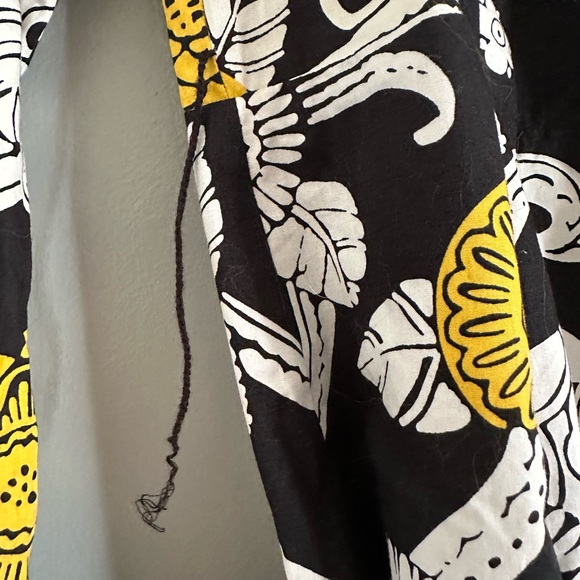 Vintage 2000s Oscar de la rent floral collar v neck dress - Picture 6 of 7